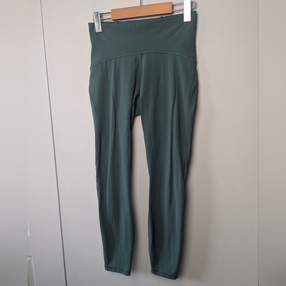 Lululemon Train Times Pant 25" Legging Color Blue Charcoal Size 6 W5BJOS - Picture 5 of 16